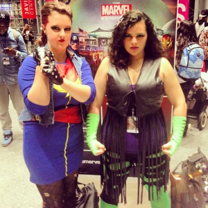 New York Comic Con Oct. 2014 - Punk Rock Captain Marvel and She-Hulk